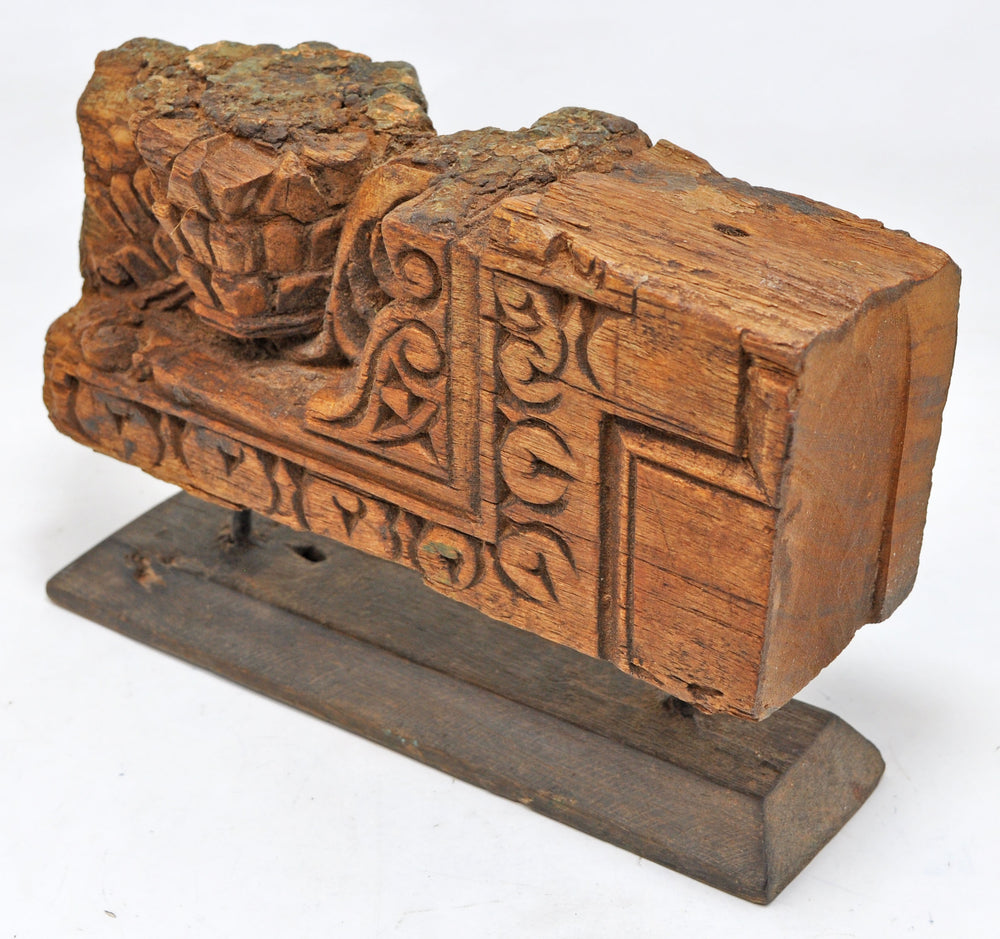 Antique Wooden Carving Panel Bracket Original Old Hand Carved