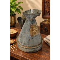 Antique Handcrafted Iron Measuring Pot - 2026091214UNQ