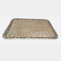 Antique Handcrafted Serving Tray - 2026091210UNQ