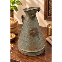 Antique Handcrafted Iron Measuring Pot - 2026091213UNQ