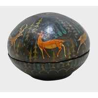 Handcrafted Paper Mache Deer Motif Decorative Box - 2026082811UNQ