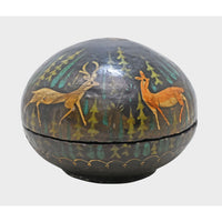 Handcrafted Paper Mache Deer Motif Decorative Box - 2026082811UNQ
