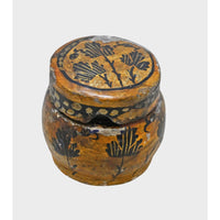 Vintage Handcrafted Papier Mâché Small Storage Box with Floral Design - 2026082806UNQ