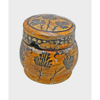 Vintage Handcrafted Papier Mâché Small Storage Box with Floral Design - 2026082806UNQ