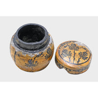 Vintage Handcrafted Papier Mâché Small Storage Box with Floral Design - 2026082806UNQ