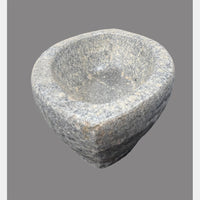 Antique Handicrafted White Marble Grinding Bowl called Karal - 2026091104UNQ