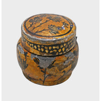 Side view of handcrafted decorative box