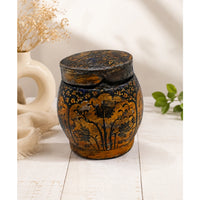 Handcrafted Vintage Paper Mache Floral Storage Box - 2026082813UNQ
