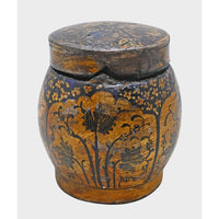 Handcrafted Vintage Paper Mache Floral Storage Box - 2026082813UNQ