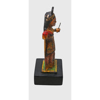 Handcrafted Wooden Radha Ji Statue – Traditional Rajasthani Folk Art - 2026082614UNQ