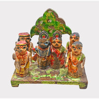 Handcrafted Vintage Wooden Radha Krishna – Traditional Folk Art Figurines - 2026083101UNQ