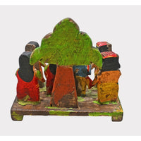 Handcrafted Vintage Wooden Radha Krishna – Traditional Folk Art Figurines - 2026083101UNQ