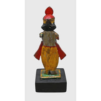 Handcrafted Wooden Lord Krishna Figurine with Traditional Folk Art - 2026082602UNQ