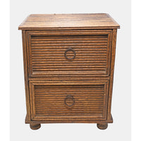 Handcrafted Vintage Wooden Storage Cabinet with Drawer Organizer with Traditional Ring Handles - 2026083109UNQ