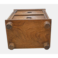 Handcrafted Vintage Wooden Storage Cabinet with Drawer Organizer with Traditional Ring Handles - 2026083109UNQ