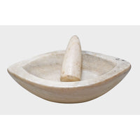 Handcrafted Marble Mortar & Pestle – Traditional Stone Spice Grinder - 2026082905UNQ