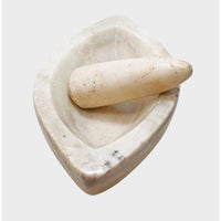 Handcrafted Marble Mortar & Pestle – Traditional Stone Spice Grinder - 2026082905UNQ