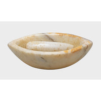Handcrafted Stone Mortar & Pestle – Traditional Marble Masala Grinder - 2026082904UNQ