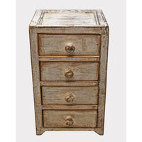 Vintage Handcrafted  Rustic Distressed 4-Drawer Organizer Chest - 2026083108UNQ