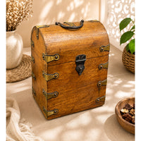 Vintage Handcrafted Wooden Wine Box  Bottle Storage Case - 2026083110UNQ