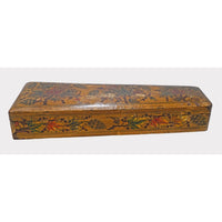 Vintage Handcrafted Wooden Storage Box – Traditional Floral Painted Design - 2026083102UNQ