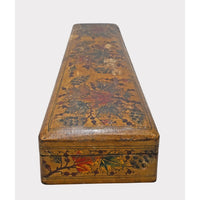 Vintage Handcrafted Wooden Storage Box – Traditional Floral Painted Design - 2026083102UNQ