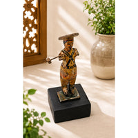 Handcrafted Wooden Traditional Indian Folk Man Figurine with Plough - 2026082605UNQ