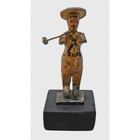 Handcrafted Wooden Traditional Indian Folk Man Figurine with Plough - 2026082605UNQ