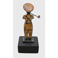 Handcrafted Wooden Traditional Indian Folk Man Figurine with Plough - 2026082605UNQ