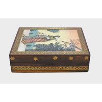 Handcrafted Wooden Storage Box – Traditional Miniature Art Jewelry & Keepsake Chest - 2026082903UNQ