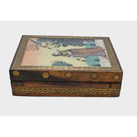 Handcrafted Wooden Storage Box – Traditional Miniature Art Jewelry & Keepsake Chest - 2026082903UNQ