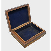 Handcrafted Wooden Storage Box – Traditional Miniature Art Jewelry & Keepsake Chest - 2026082903UNQ