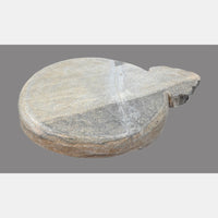 Antique Handcrafted White Marble Chapati Plate - 2026091131UNQ