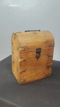 Vintage Handcrafted Wooden Wine Box  Bottle Storage Case - 2026083110UNQ