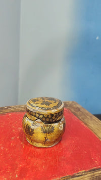 Antique Handcrafted & Fine Hand Painted  Papier Mâché  Box - 2026082812UNQ