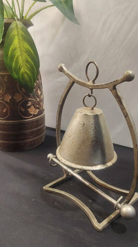 Vintage Handcrafted Dining Table Bell Nickel Plated - 2026091209UNQ