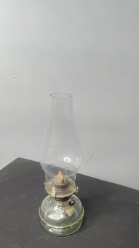 Vintage Antique Glass Chimney Kerosene Oil Lamp – Rustic Traditional Lantern - 2026082801UNQ