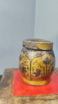 Antique Handcrafted & Fine Hand Painted  Papier Mâché  Box  - 2026082813UNQ