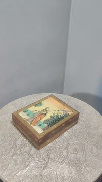 Handcrafted Wooden Storage Box – Traditional Miniature Art Jewelry & Keepsake Chest - 2026082903UNQ