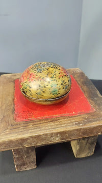 Antique Handcrafted & Fine Hand Painted  Papier Mâché  Box - 2026082808UNQ