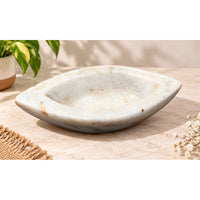 Antique  Handicrafted White Marble Grinding Bowl called Karal - 2026091105UNQ