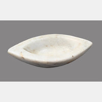 Antique  Handicrafted White Marble Grinding Bowl called Karal - 2026091105UNQ