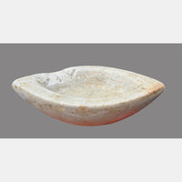 Antique Handicrafted White Marble Grinding Bowl called Karal - 2026091120UNQ