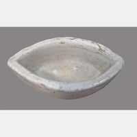 Antique  Handicrafted White Marble Grinding Bowl called Karal - 2026091107UNQ