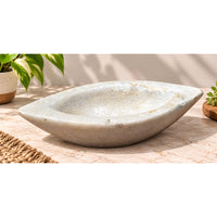 Antique  Handicrafted White Marble Grinding Bowl called Karal - 2026091108UNQ