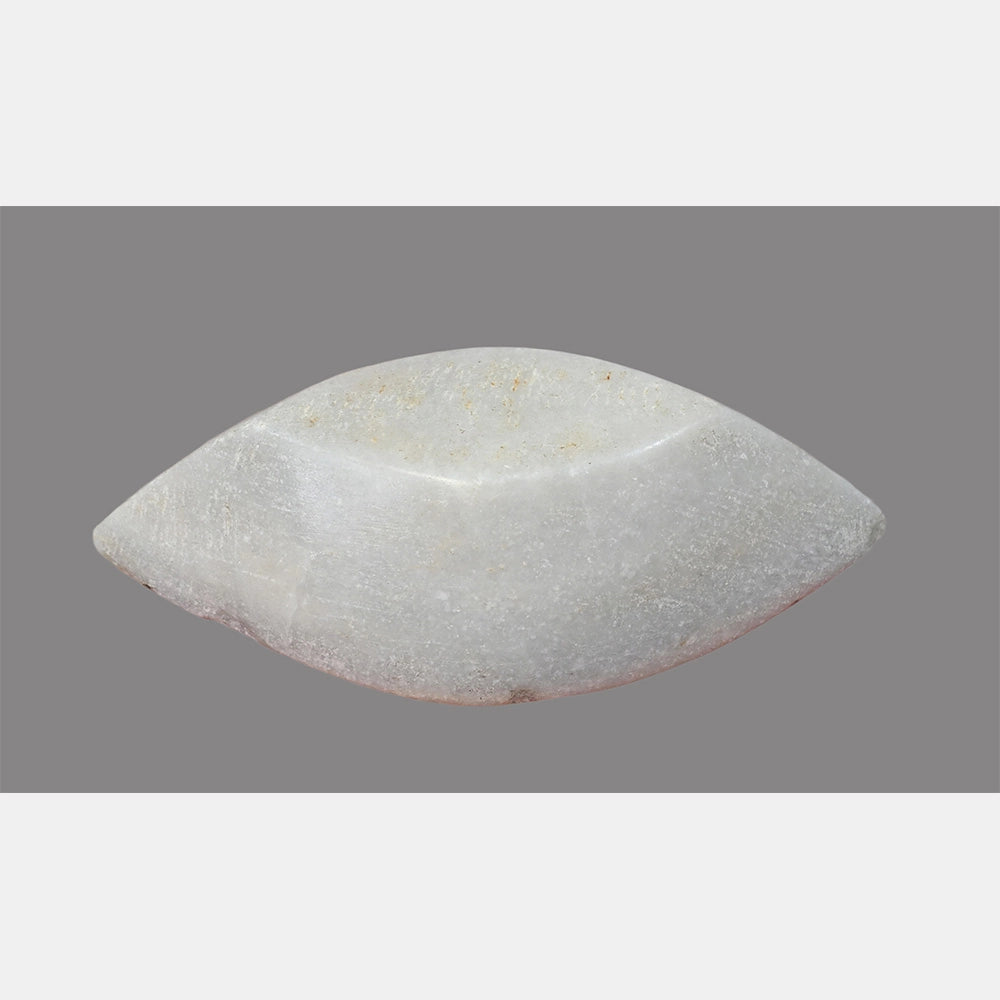 Natural stone finish of rustic white marble Karal bowl