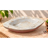 Antique Handicrafted White Marble Grinding Bowl called Karal - 2026091118UNQ